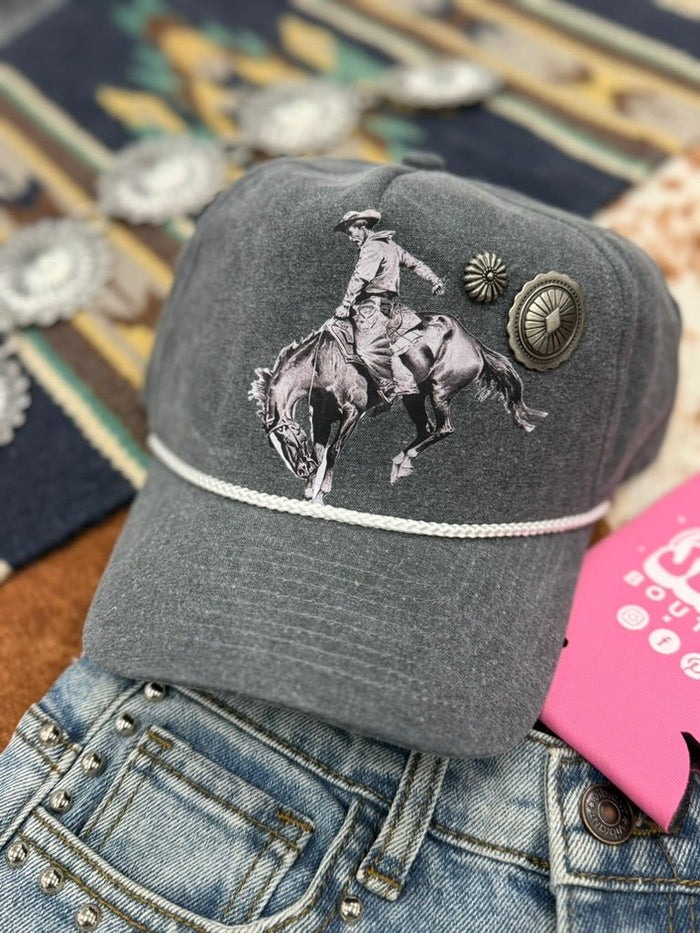 Bucking Horse Concho Trucker Hat