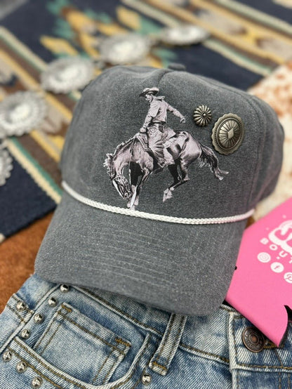 Bucking Horse Concho Trucker Hat