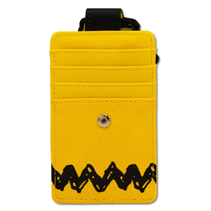 Buckle- Down Peanuts Seven Character Group Pose Yellow Wallet ID Card Holder