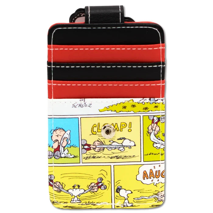 Buckle- Down Peanuts Snoopy Sleeping Dog House Pose Black Wallet ID Card Holder