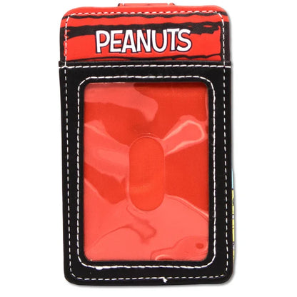 Buckle- Down Peanuts Snoopy Sleeping Dog House Pose Black Wallet ID Card Holder