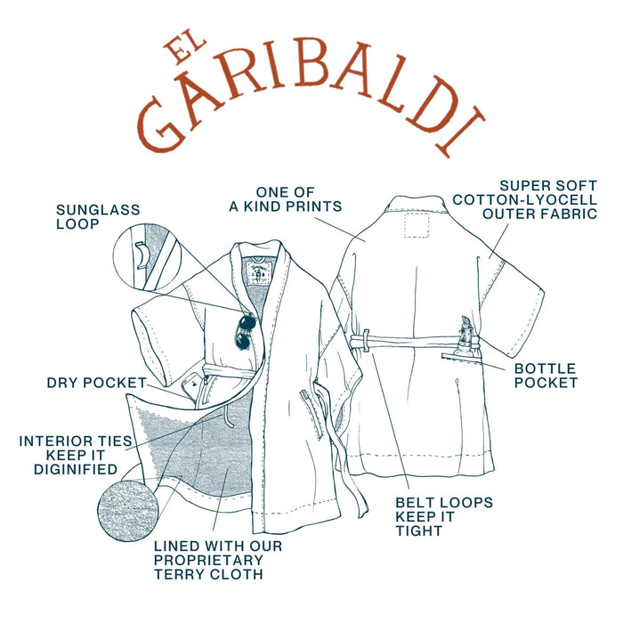 Custom California Cowboy Garibaldi Robe - Corporate Gifts