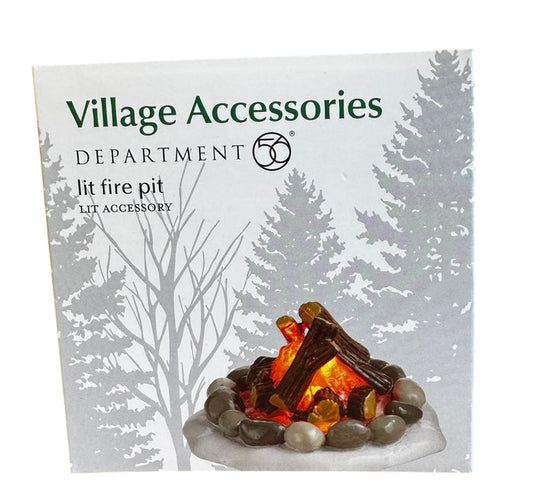 Campfire Lit Fire Pit