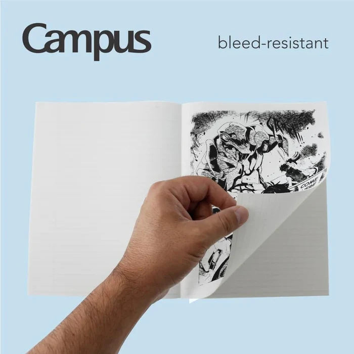 Campus College Ruled Notebook 3 Pack - Blue/Purple/Pink