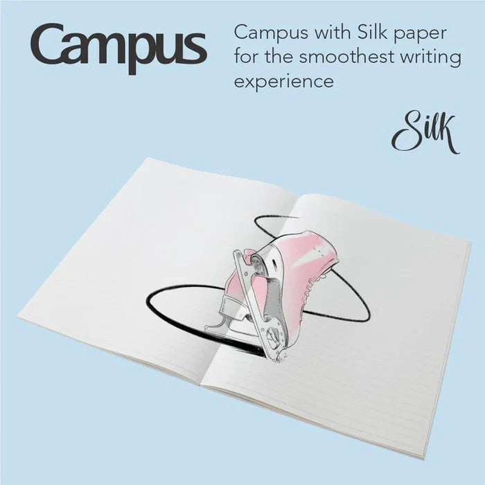 Campus College Ruled Notebook 3 Pack - Blue/Purple/Pink