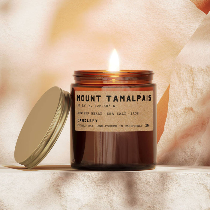 Candlefy - Mount Tamalpais · California Candle · Amber Jar 8oz: 8oz