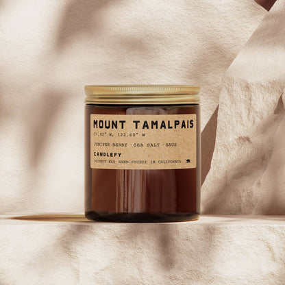 Candlefy - Mount Tamalpais · California Candle · Amber Jar 8oz: 8oz