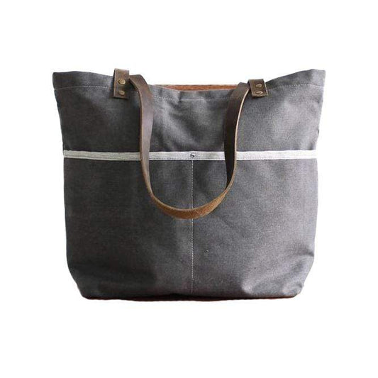 Grey Custom Canvas Tote Bag - Corporate Gifts