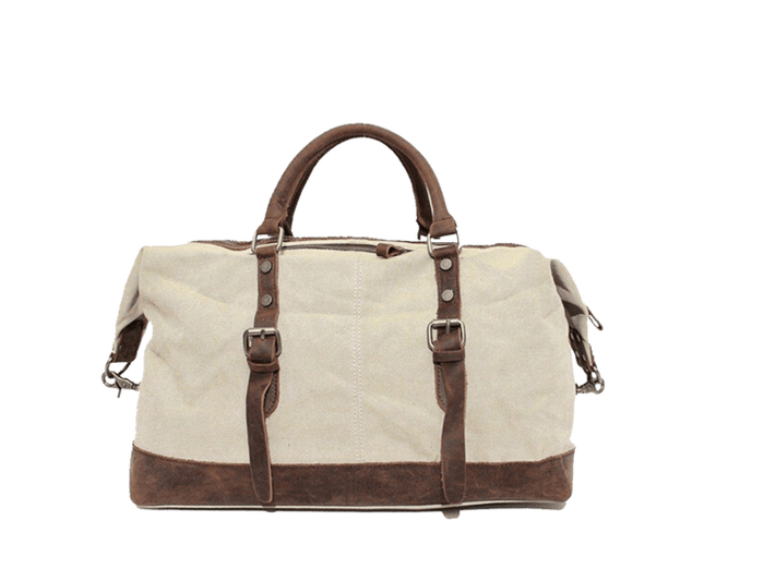 Cream Custom Canvas Weekend Bag - Corporate Gifts