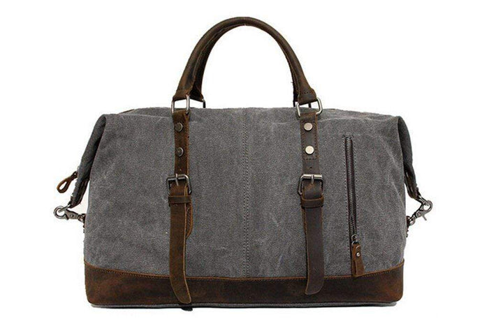 Grey Custom Canvas Weekend Bag - Corporate Gifts