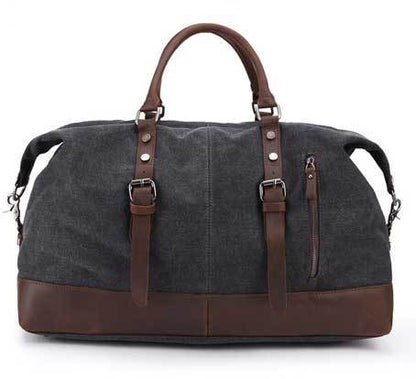 Black Custom Canvas Weekend Bag - Corporate Gifts