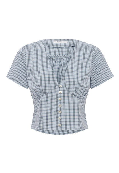 Cap-Sleeve Top Cielo Check