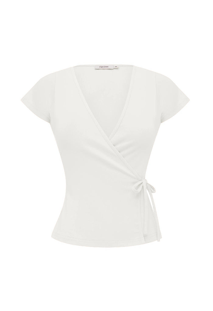 Cap-Sleeve Wrap Top Bianca (Original Fit)