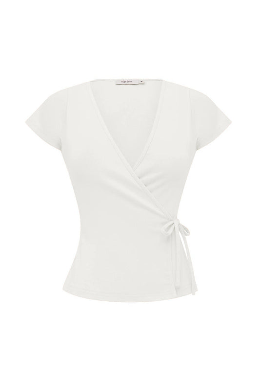 Cap-Sleeve Wrap Top Bianca (Original Fit)