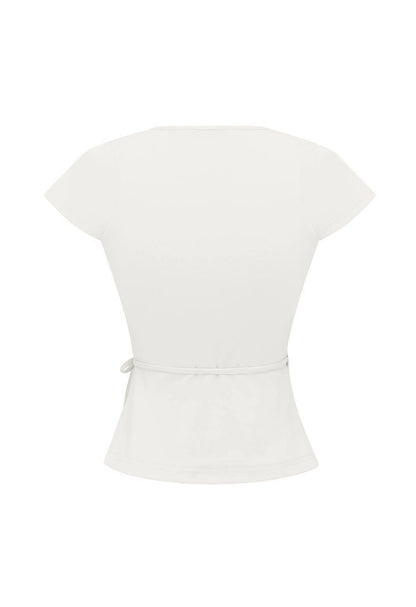 Cap-Sleeve Wrap Top Bianca (Original Fit)