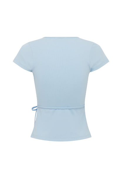 Cap-Sleeve Wrap Top Cielo