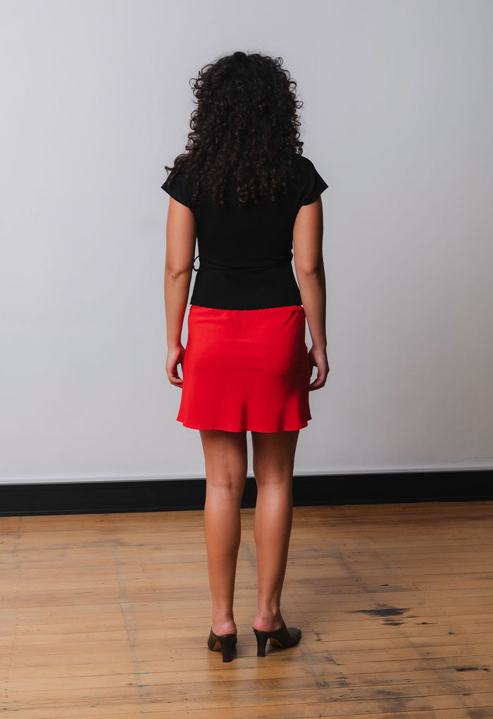 Cap-Sleeve Wrap Top Nera (Original Fit)