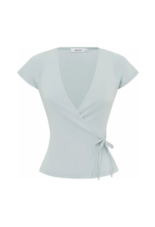 Cap-Sleeve Wrap Top Perla (Original Fit)