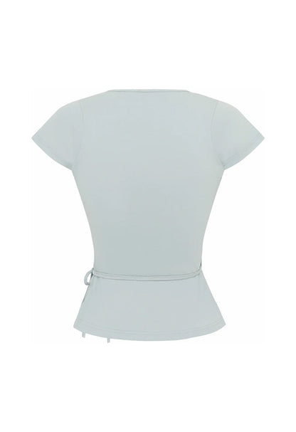 Cap-Sleeve Wrap Top Perla (Original Fit)