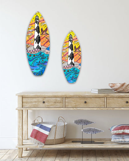 Cape Lookout Lighthouse Surfboard Wall Art
