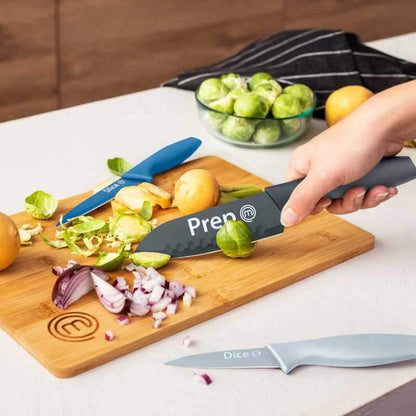 UK MASTERCHEF KNIFE & BOARD SET 5 PCS KNIFE & BOARD SETS NORDIC BLUE KITCHENWARE