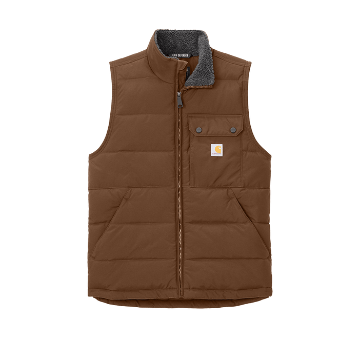 SM / Red Duck Brown Custom Carhartt Montana Insulated Vest - Corporate Gifts