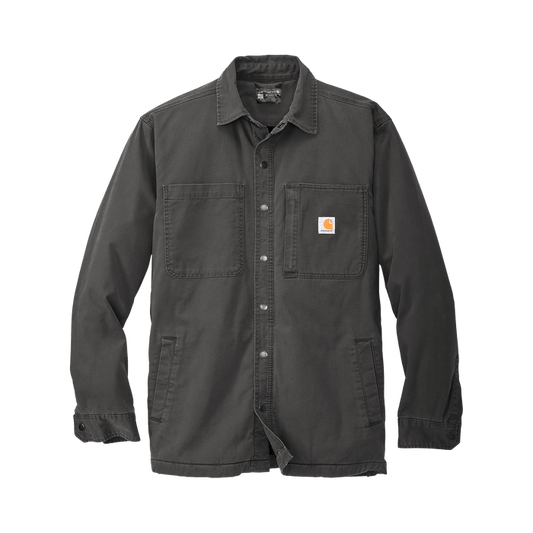 Shadow Grey / SM Custom Carhartt Rugged Flex Fleece-Lined Shirt Jacket - Corporate Gifts