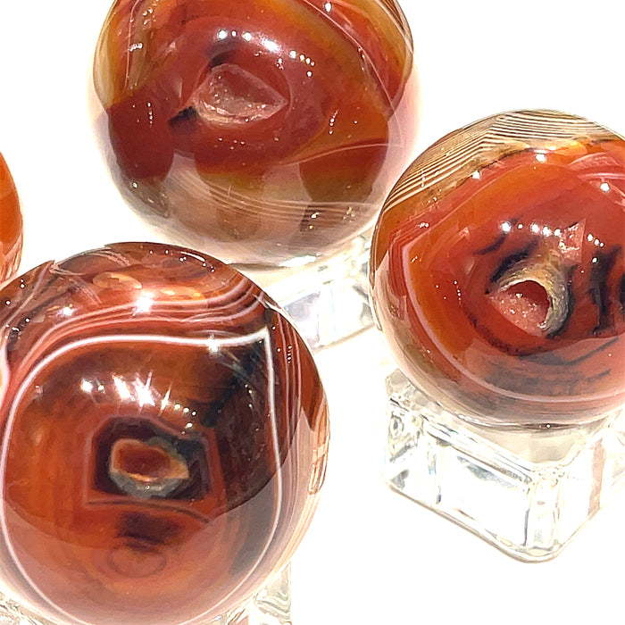 Carnelian gemstone Sphere