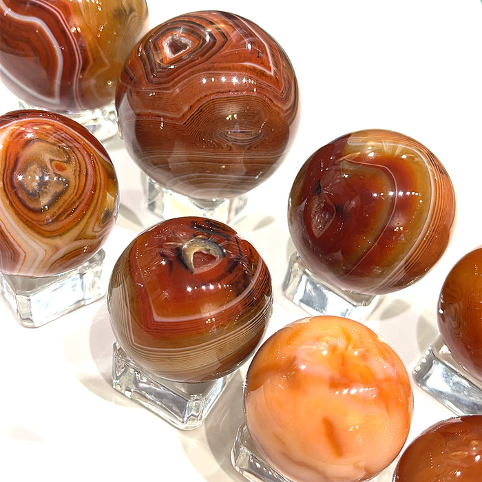 Carnelian gemstone Sphere