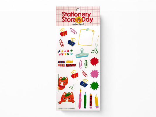 Cat Cashier Sticker Sheet