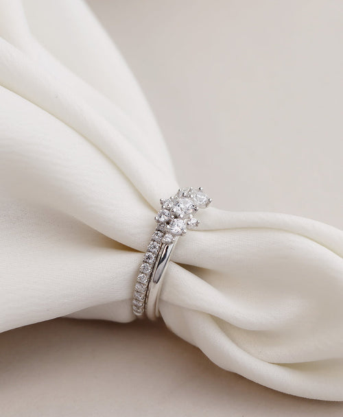 Celine + Elise Diamantringar | Vigselring & förlovningsring Par