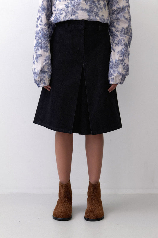 CENTER PLEATED PT - NAVY