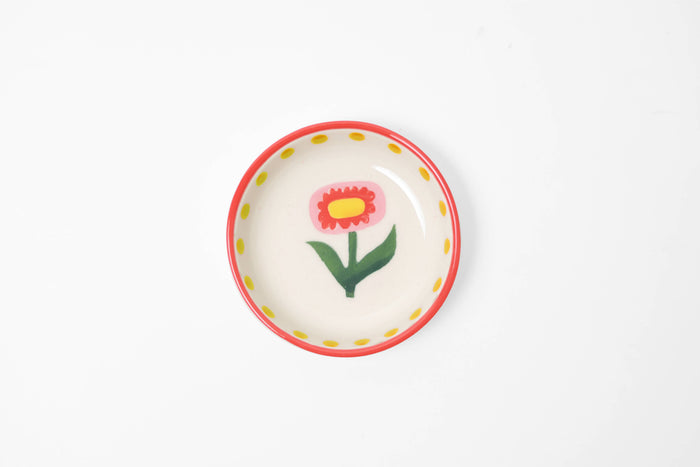 ChagoArt - Small Sunflower Trinket Tray-Ceramic Tasting Bowl-Pinch bowl