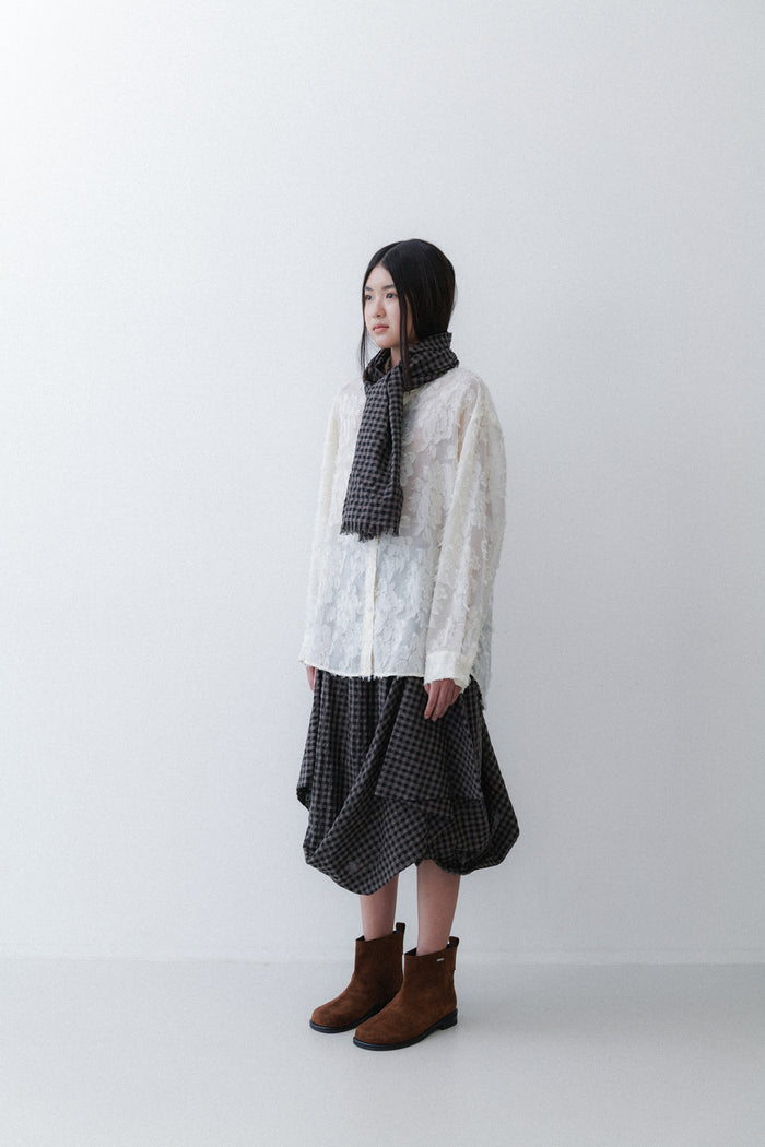 CHECK SCARF - OREO CHECK
