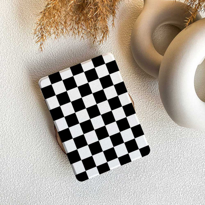 Checkerboard Art | Kindle Case - Black&White