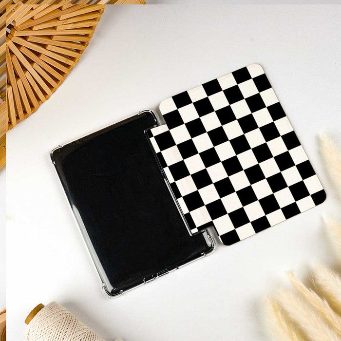 Checkerboard Art | Kindle Case - Black&White