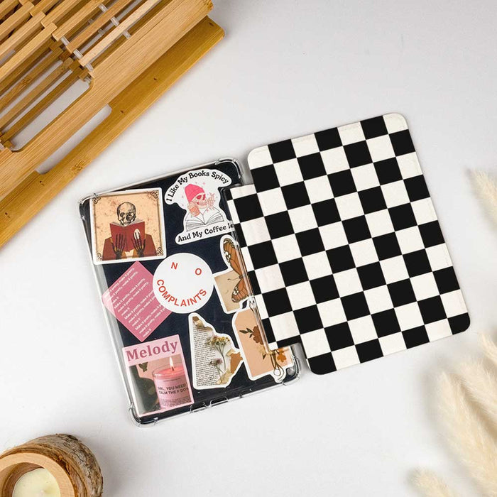 Checkerboard Art | Kindle Case - Black&White