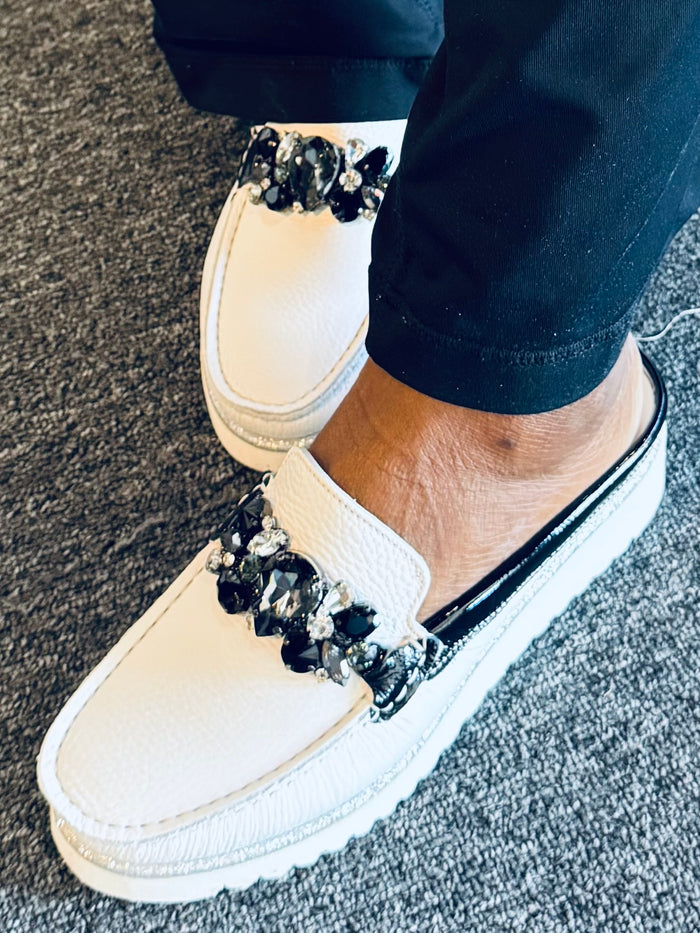 Chic Platform Loafer Mule Adria