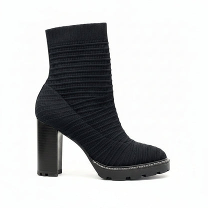Chic Sculpted Elegant High Heel Carrano Stretchy Half-Boots
