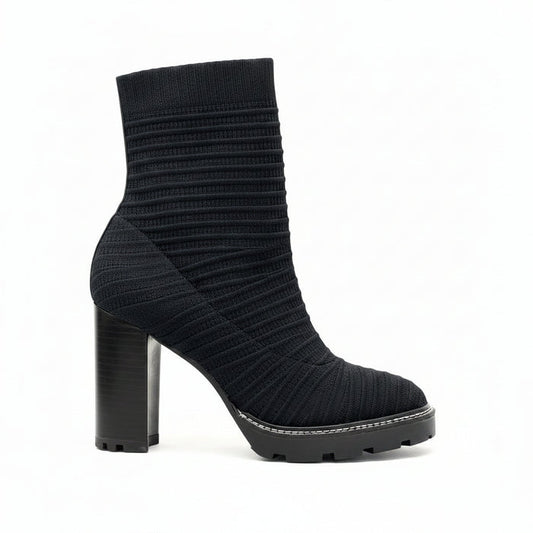 Chic Sculpted Elegant High Heel Carrano Stretchy Half-Boots