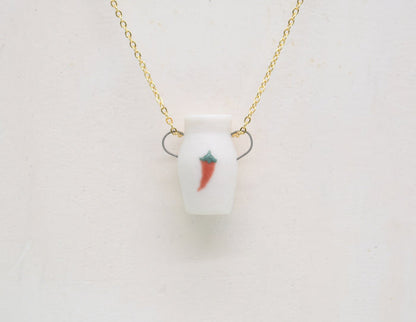 Chili Pepper Pot Necklace - Juice Ceramics
