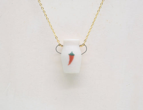 Chili Pepper Pot Necklace - Juice Ceramics