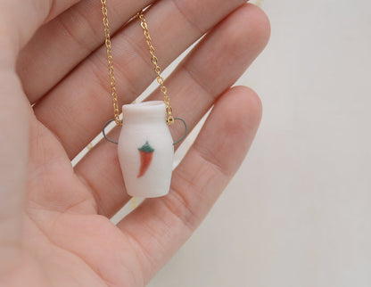Chili Pepper Pot Necklace - Juice Ceramics