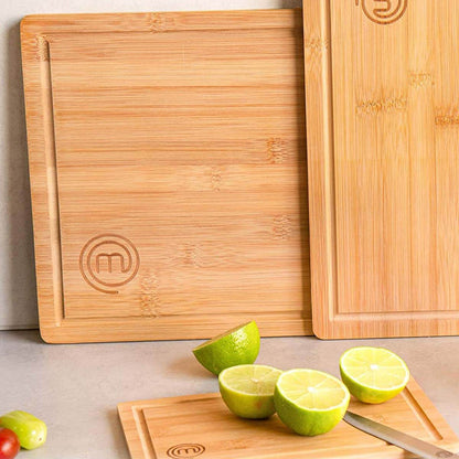UK MASTERCHEF BOARD SET 3 PIECE BOARDS NATURAL KITCHENWARE