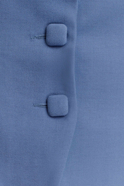 Christel Suiting Fitted Blazer - Ocean Blue