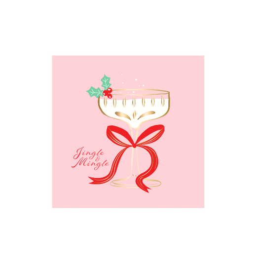 Bonjour Fête CHRISTMAS SPIRITS COCKTAIL NAPKINS