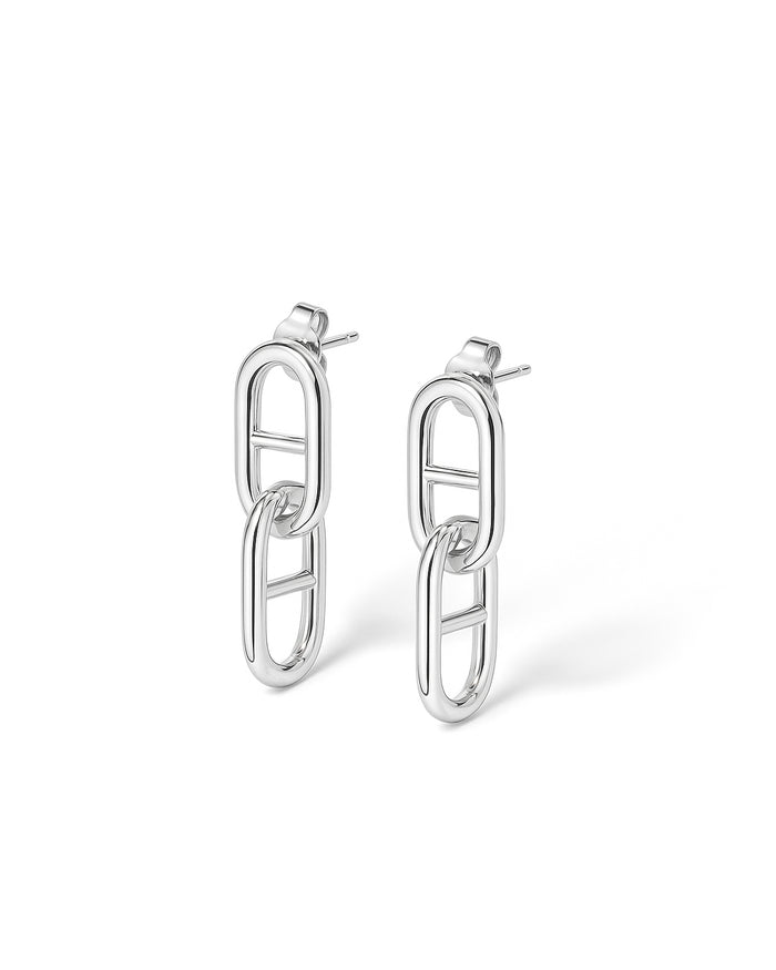Chunky Anchor Chain Örhängen | 925 silver