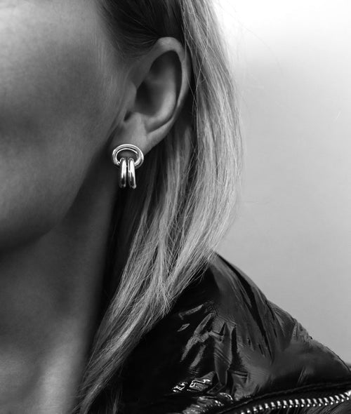 Chunky Chain Örhängen, 12 mm | 925 silver