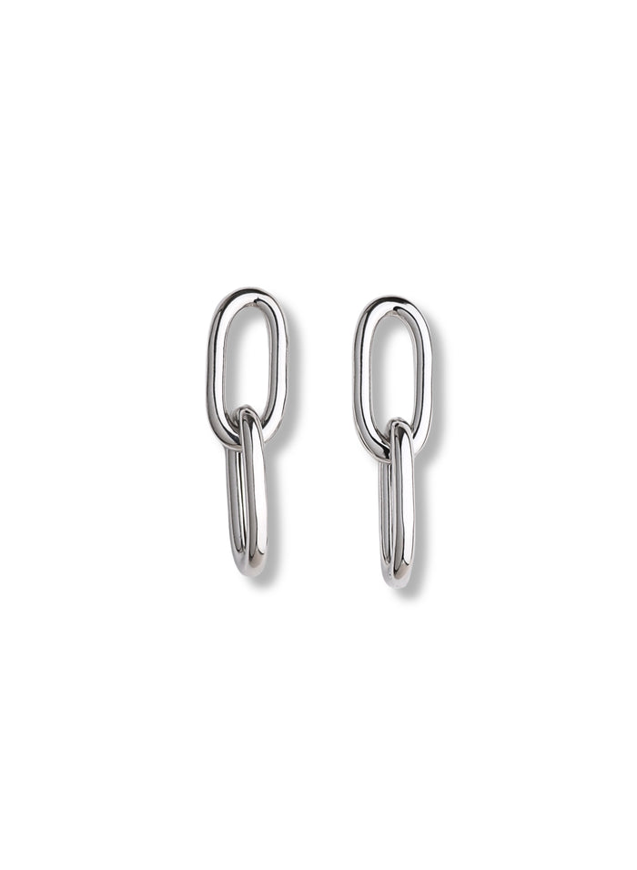Chunky Paperclip Links, örhängen | 925 silver