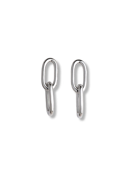 Chunky Paperclip Links, örhängen | 925 silver